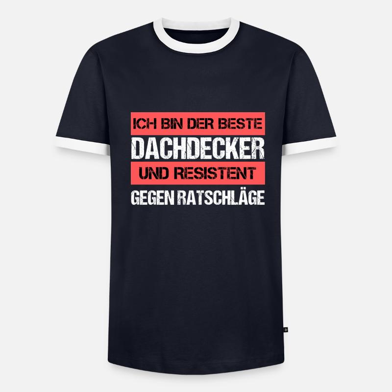 Resistenter Dachdecker - Männer Kontrast-T-Shirt - undefined