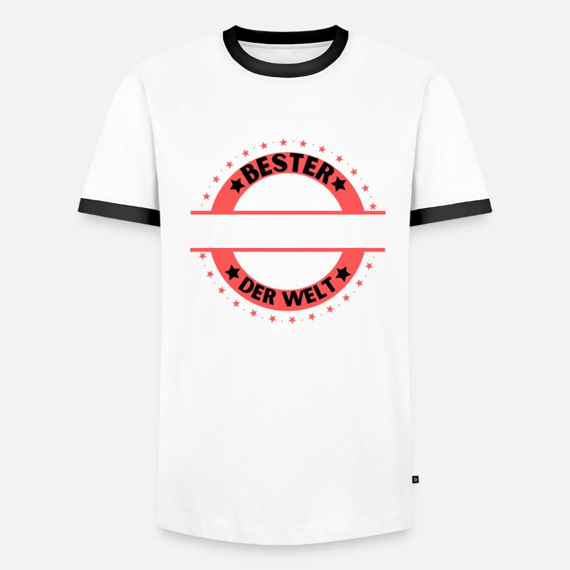 Bester Handwerker der Welt Männer Kontrast-T-Shirt