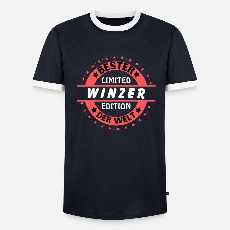 Bester Winzer der Welt - Männer Kontrast-T-Shirt - undefined