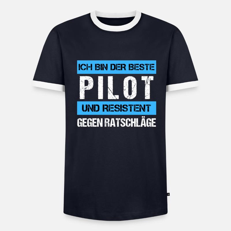 Resistenter Pilot - Männer Kontrast-T-Shirt - undefined