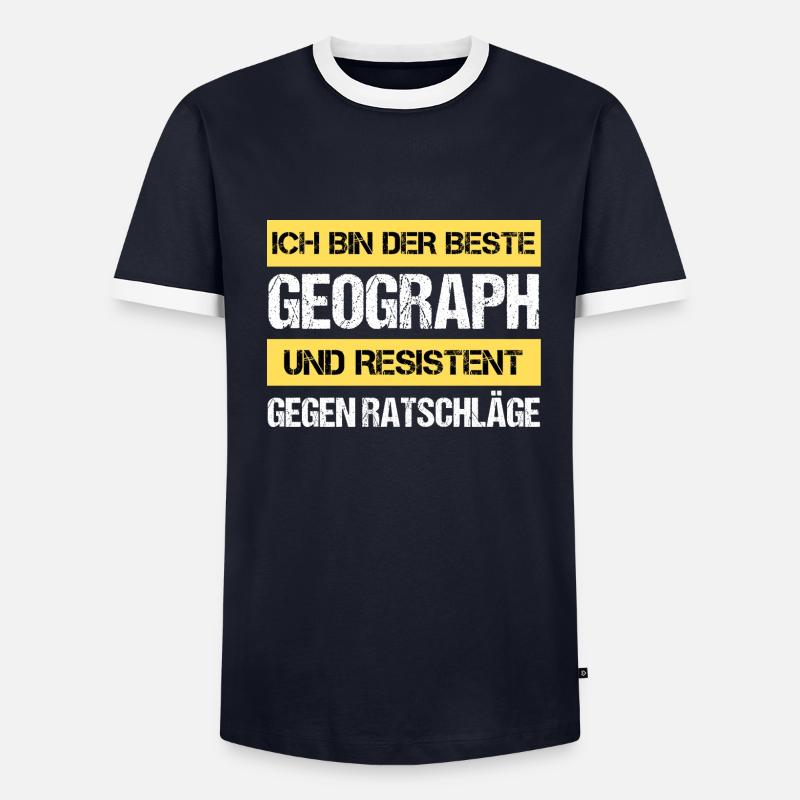 Resistenter Geograph - Männer Kontrast-T-Shirt - undefined