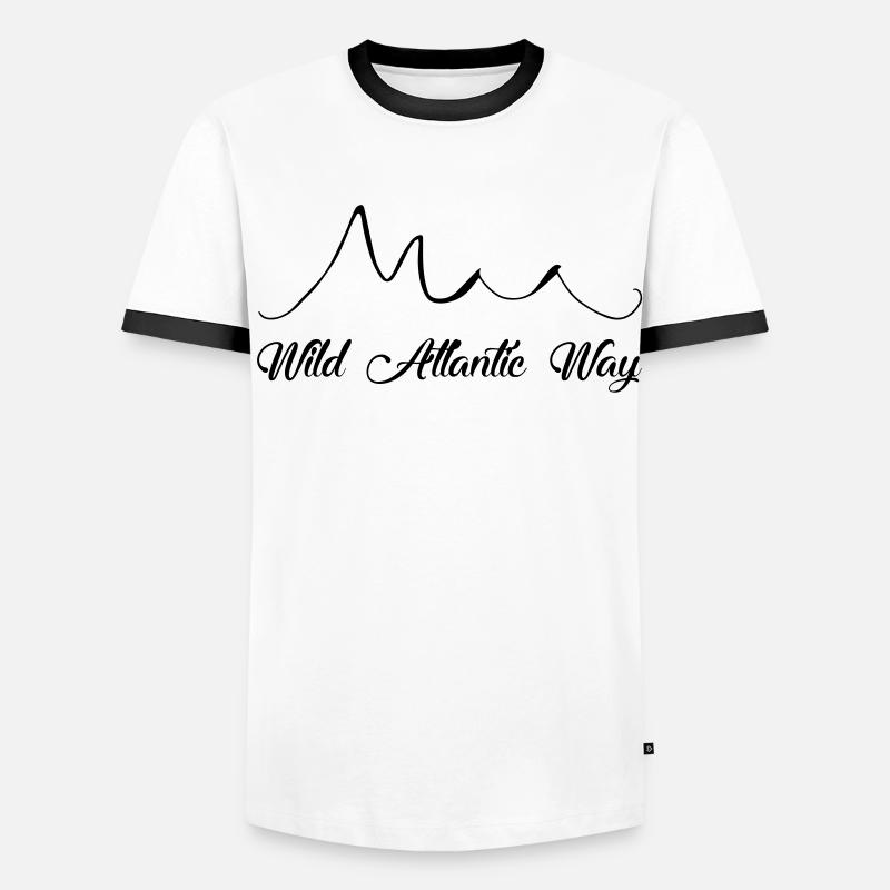 Wild Atlantic Way, Ireland Men's Ringer Shirt