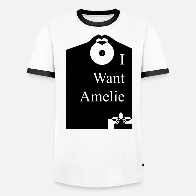 Ich will Amelie Männer Kontrast-T-Shirt