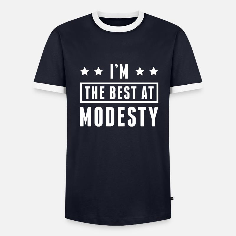 Je suis le meilleur en modestie T-shirt contrasté Homme