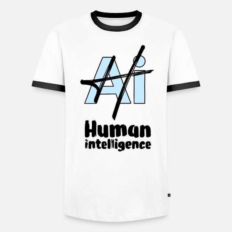 HUMAN INTELLIGENCE #2 - lets' talk T-shirt contrasté Homme