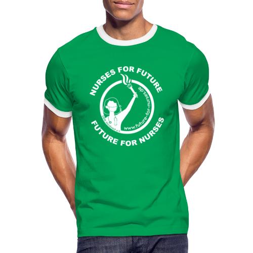NURSES FOR FUTURE : FUTURE FOR NURSES (weiß) - Männer Kontrast-T-Shirt