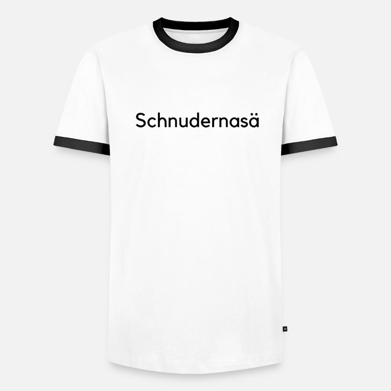 schnudernasä Männer Kontrast-T-Shirt