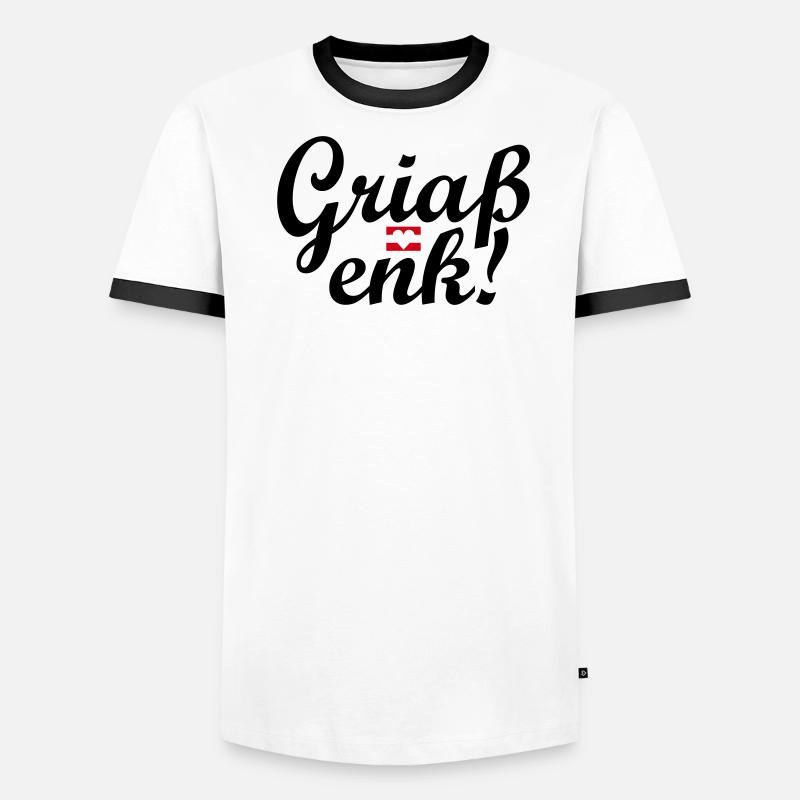 Austrian dialect Griaß enk! Men's Ringer Shirt
