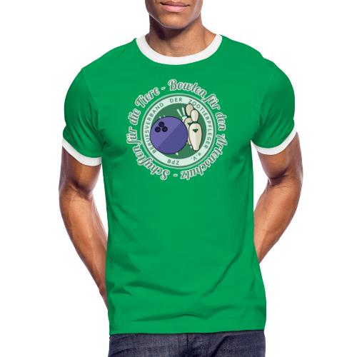 Bowling für den Artenschutz - Männer Kontrast-T-Shirt