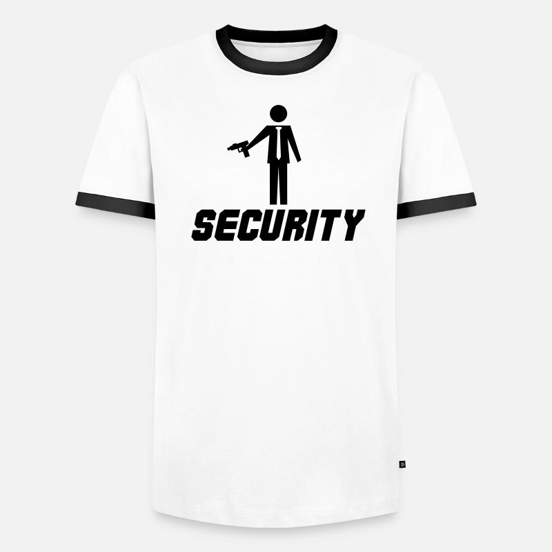 Conception de sécurité 001 T-shirt contrasté Homme