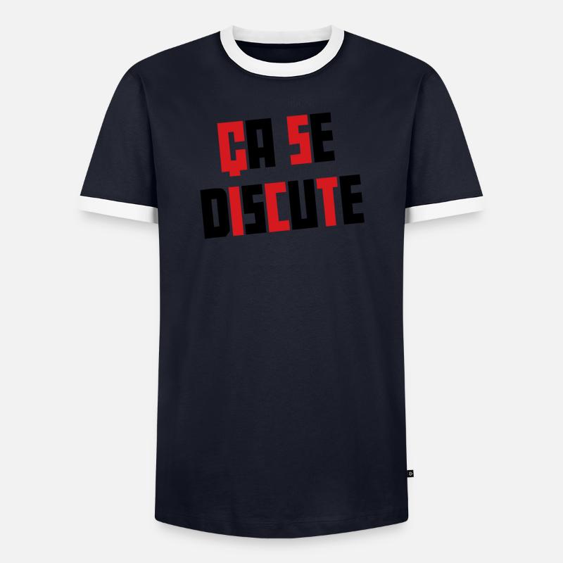 ca se discute T-shirt contrasté Homme