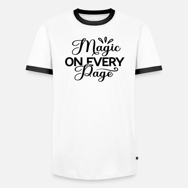 Magic On Every Page Men's Ringer Shirt