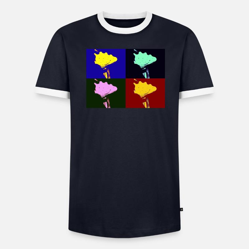 Shell Imagination Männer Kontrast-T-Shirt