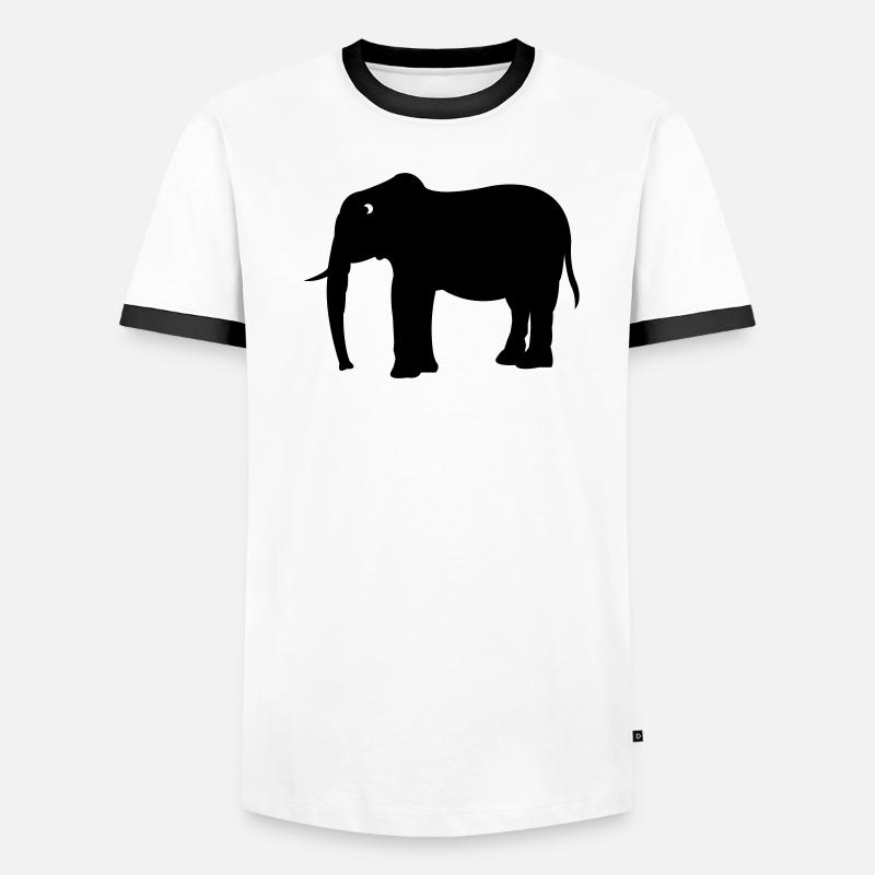 Éléphant T-shirt contrasté Homme