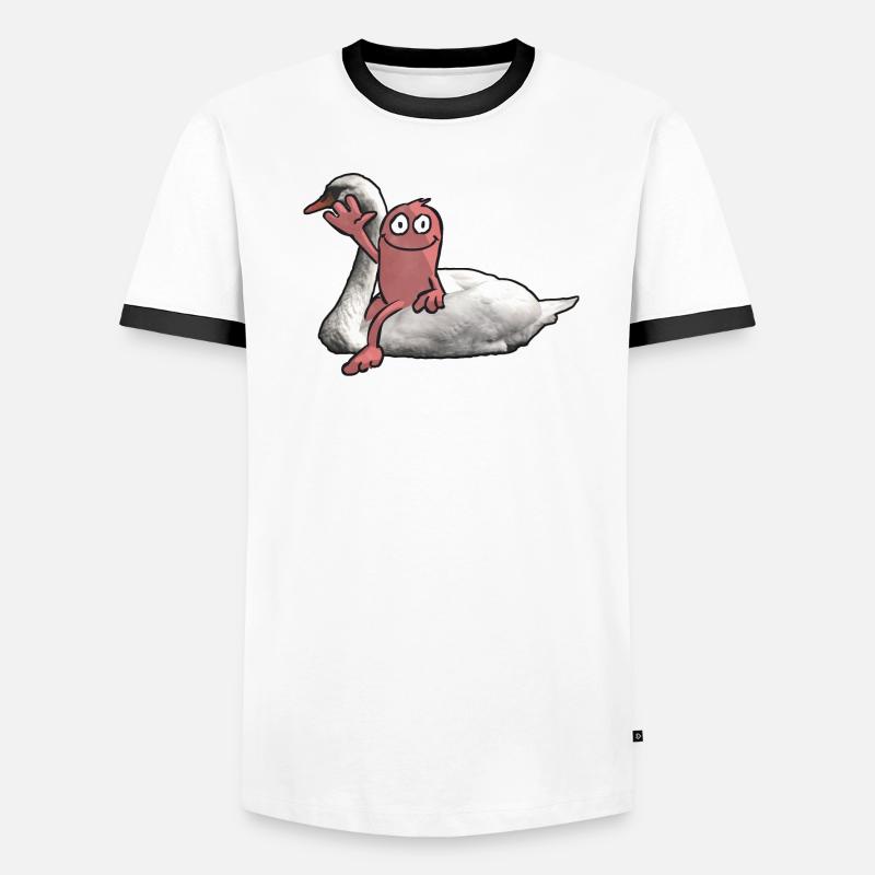 Cavalier de cygne T-shirt contrasté Homme