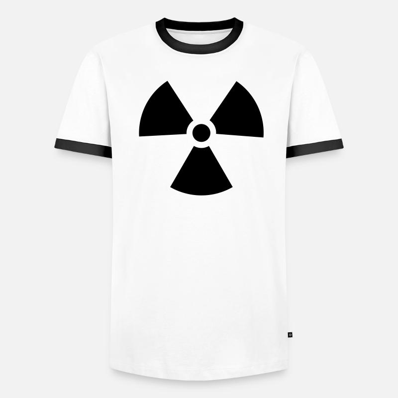 atomzeichen Männer Kontrast-T-Shirt