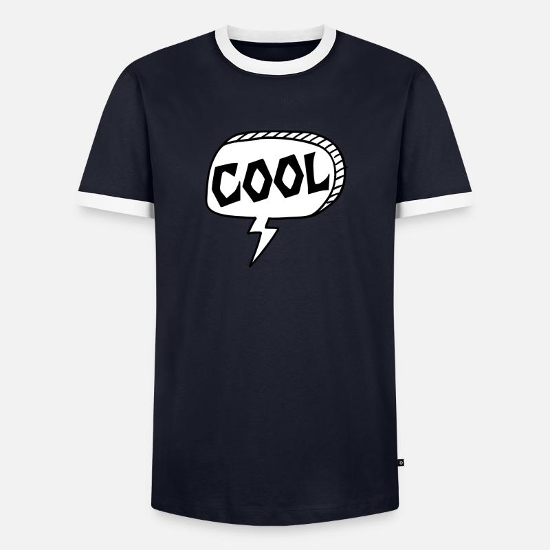 Cool Männer Kontrast-T-Shirt