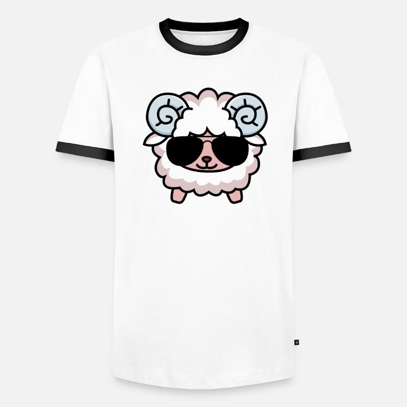 Geiler Bock Männer Kontrast-T-Shirt