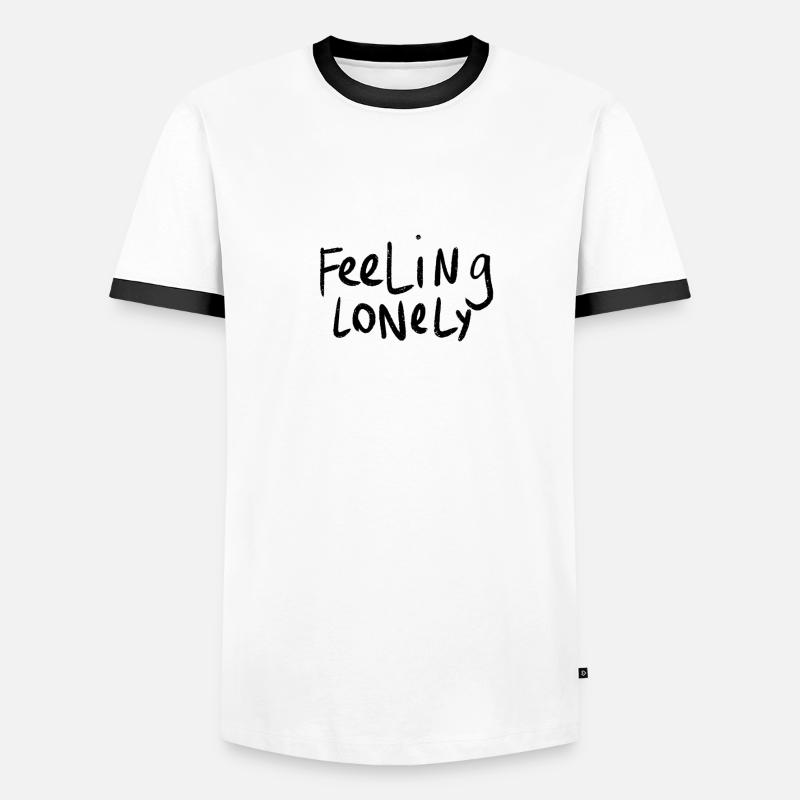 lonely feeling Men's Ringer Shirt