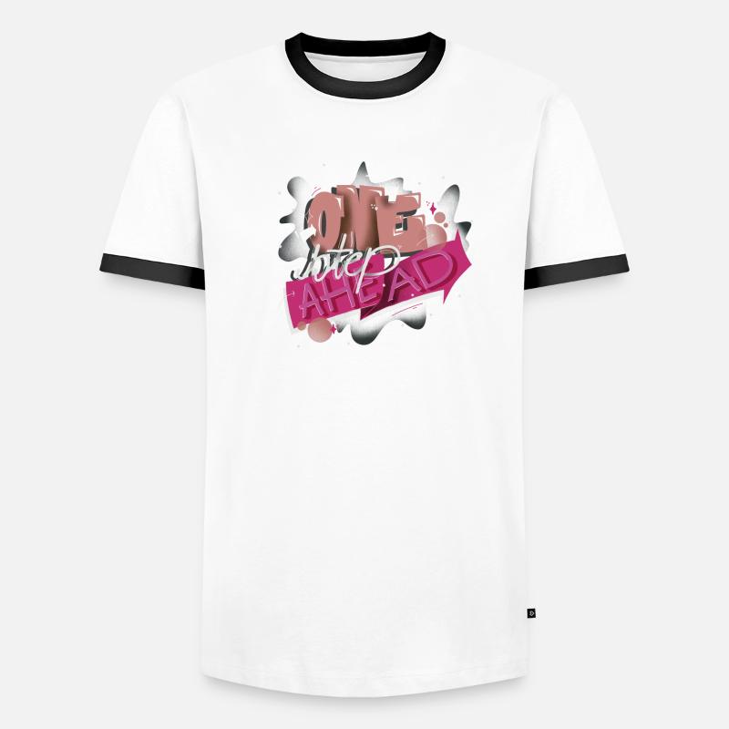 One step ahead Men's Ringer Shirt