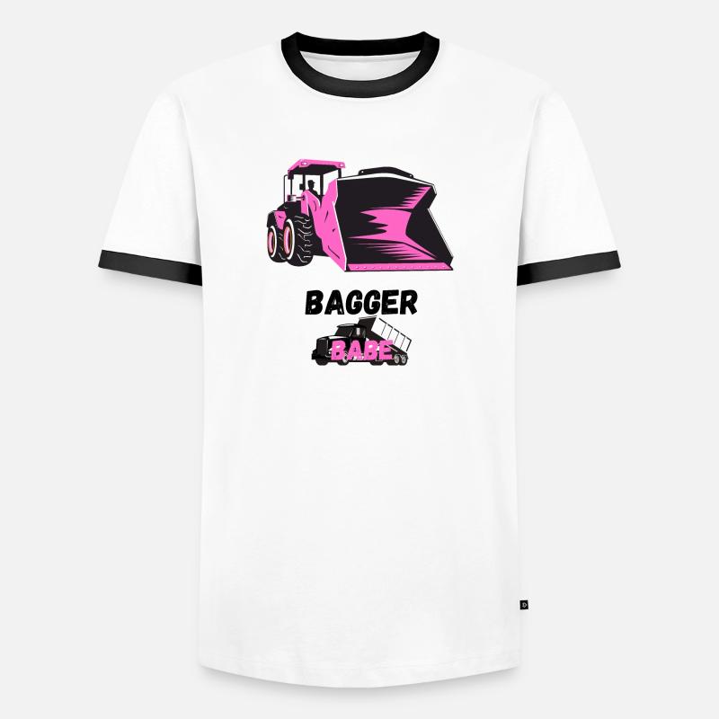 Bagger Babe Männer Kontrast-T-Shirt