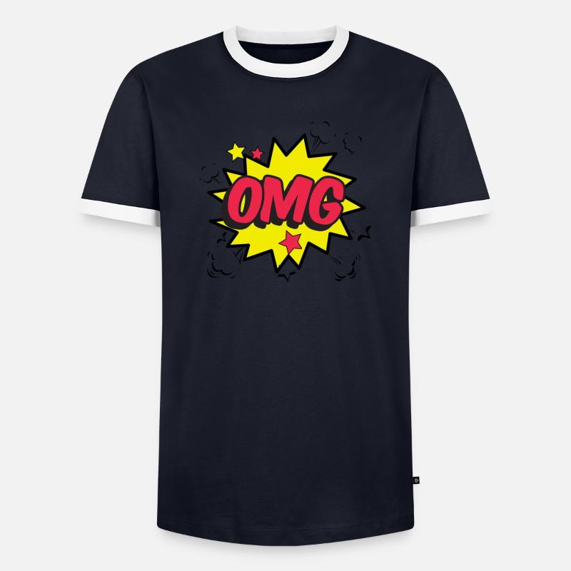 OMG WTF T-shirt contrasté Homme