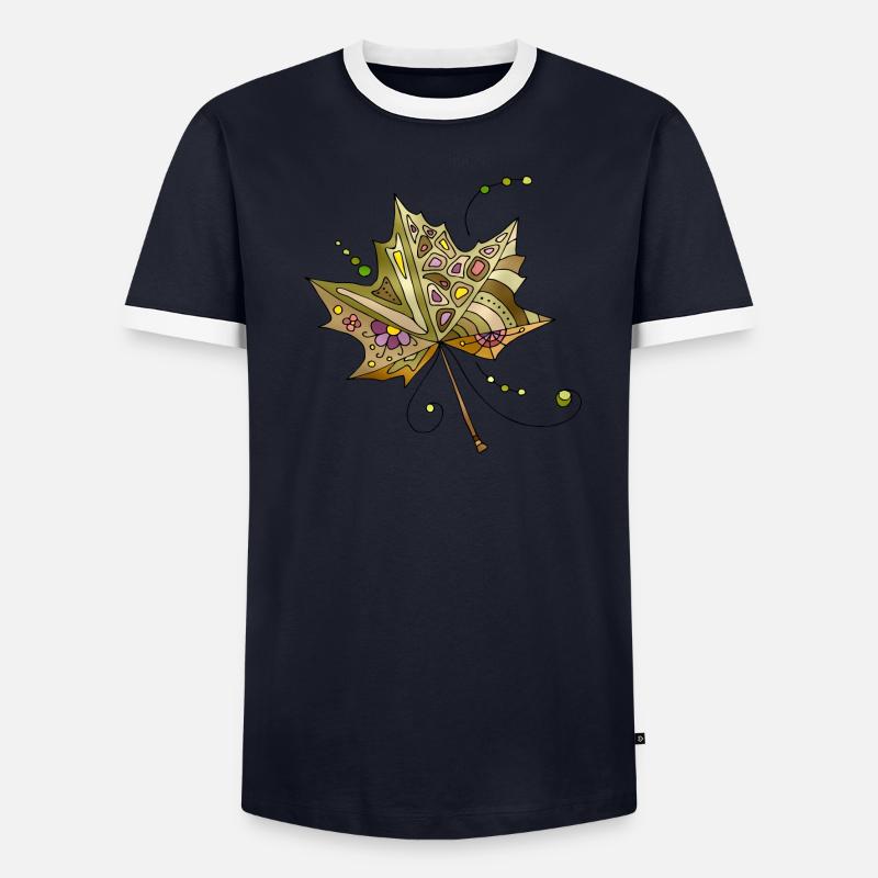 Feuille T-shirt contrasté Homme