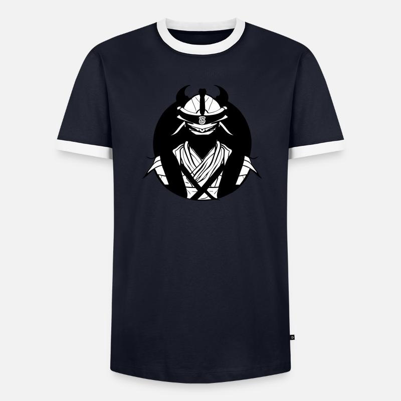 Samurai Männer Kontrast-T-Shirt