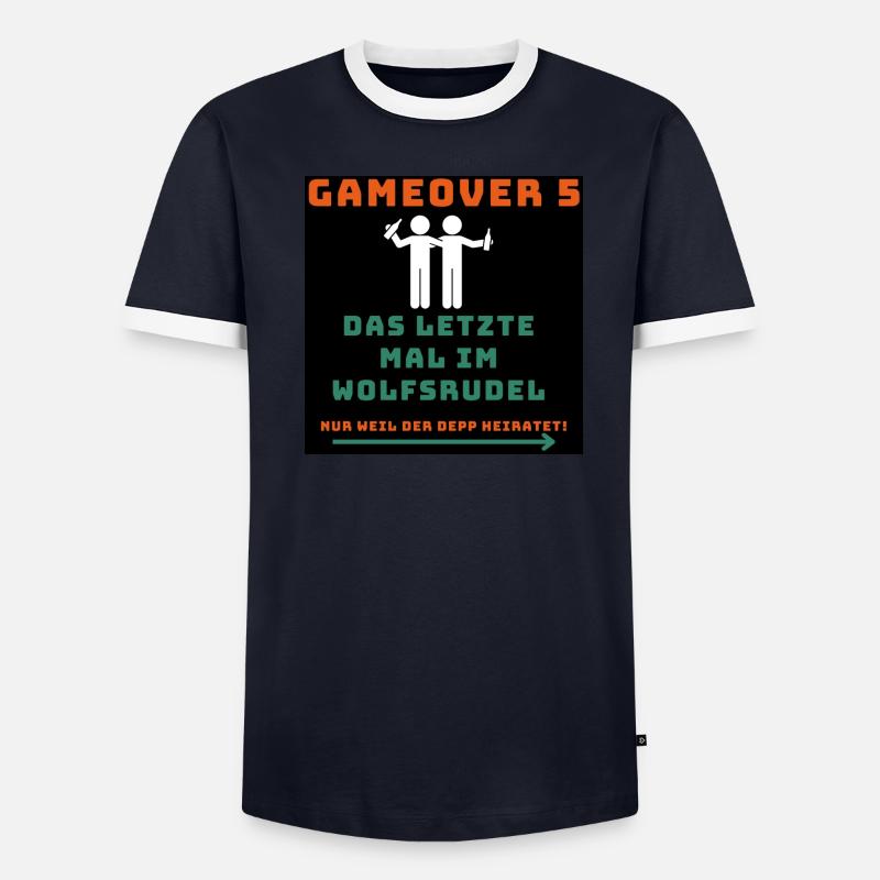 Wolfsrudel Freunde Männer Kontrast-T-Shirt