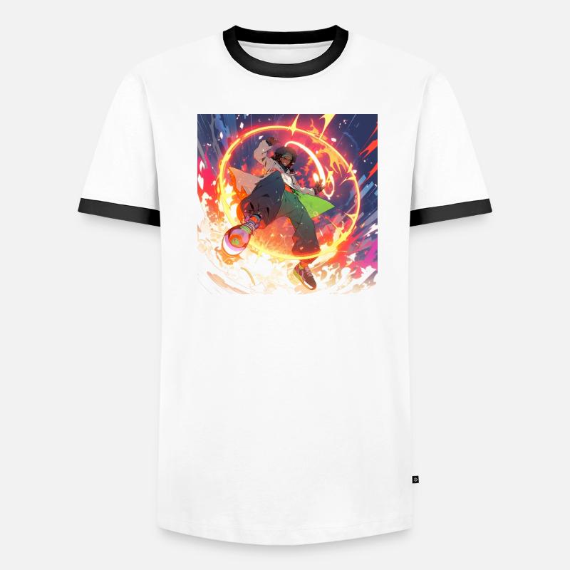 Fire Dance T-shirt contrasté Homme