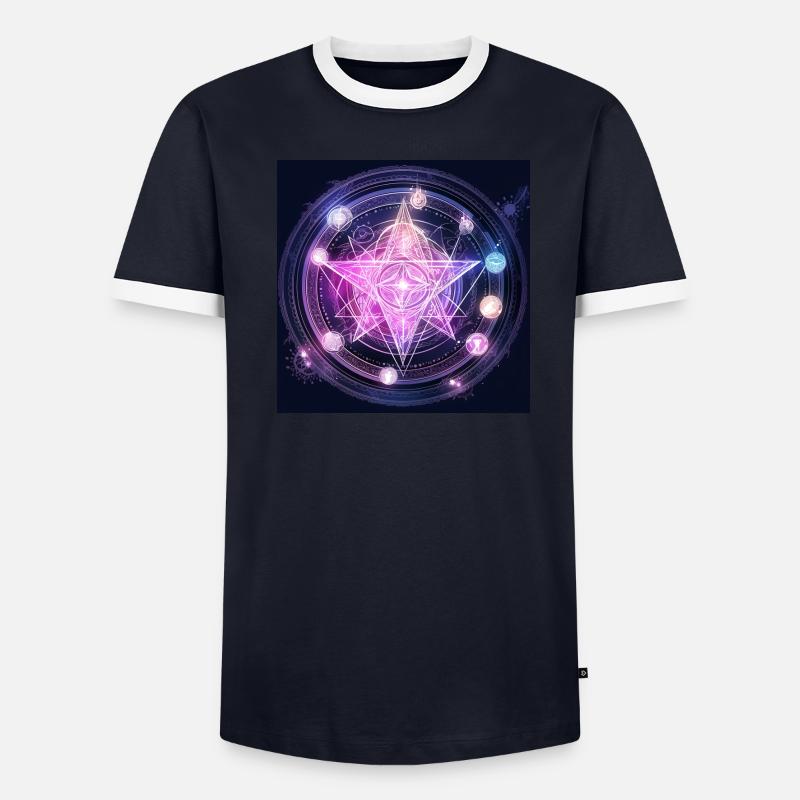 Astro-Stern Männer Kontrast-T-Shirt