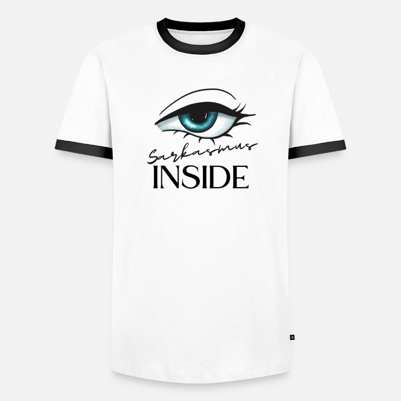 Sarkasmus inside Männer Kontrast-T-Shirt