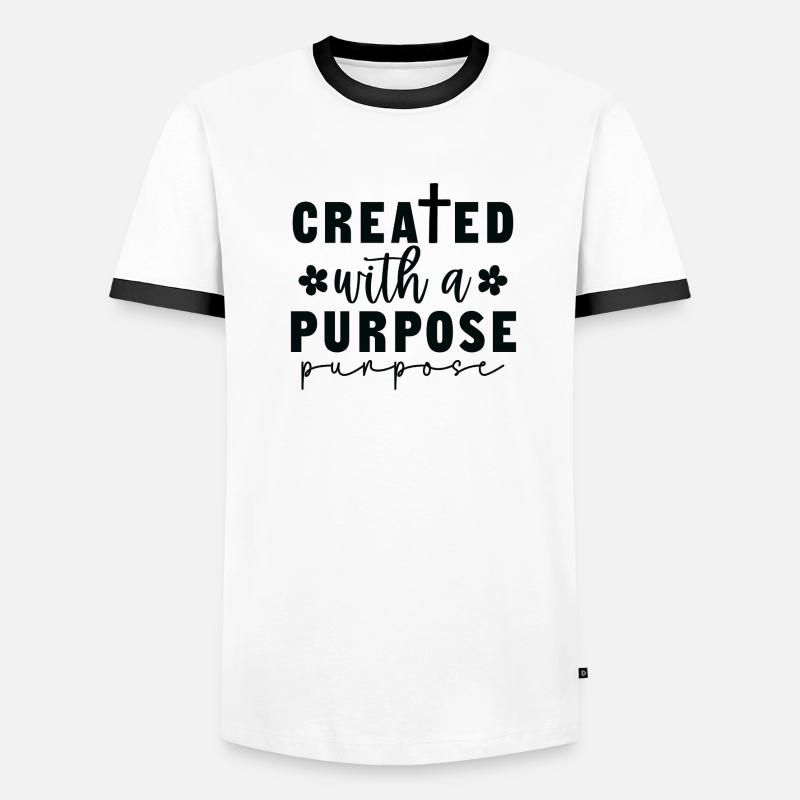 Created with a purpose Men's Ringer Shirt