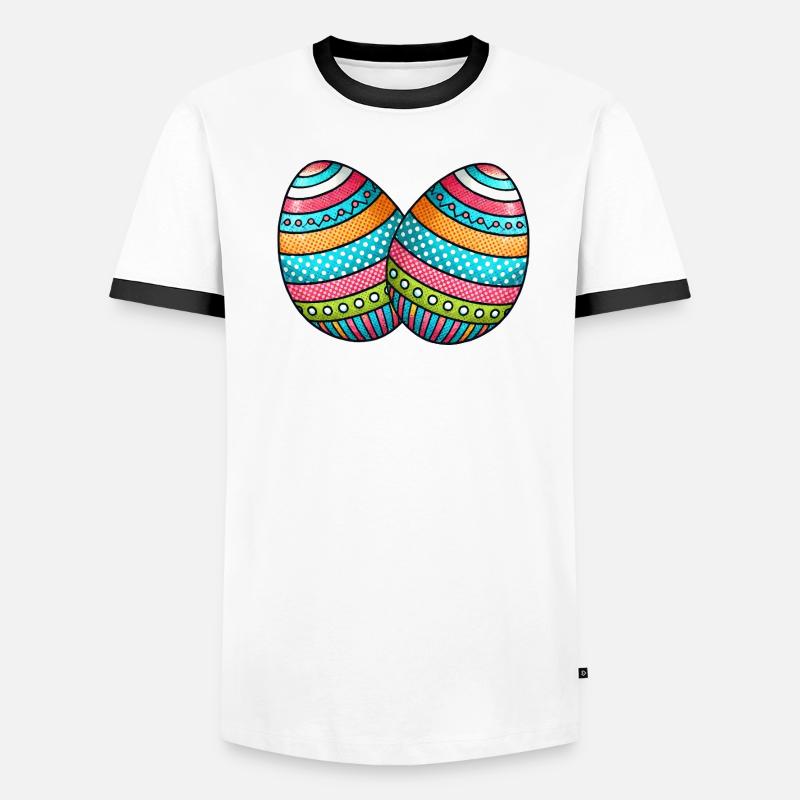 Egg Easter Egg 2 Men's Ringer Shirt