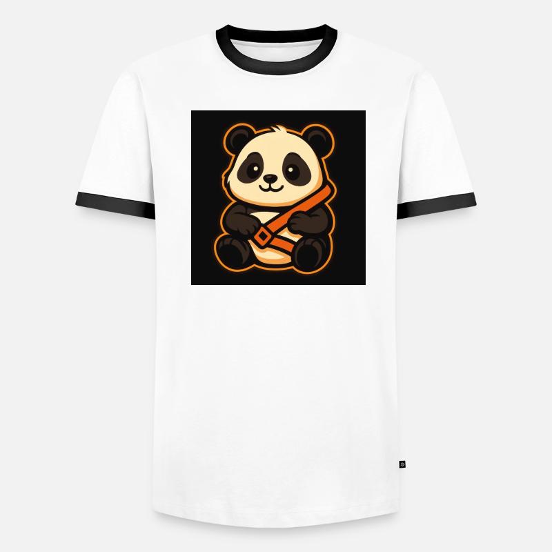 Panda cool attaché T-shirt contrasté Homme