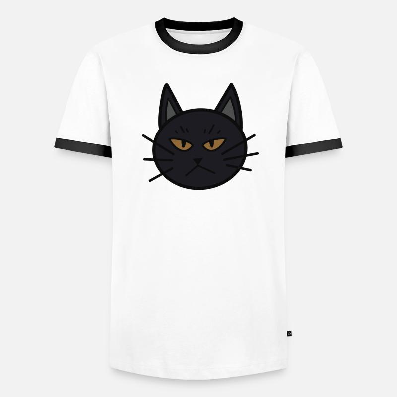 Néron le chat T-shirt contrasté Homme