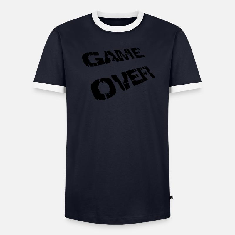 game over T-shirt contrasté Homme