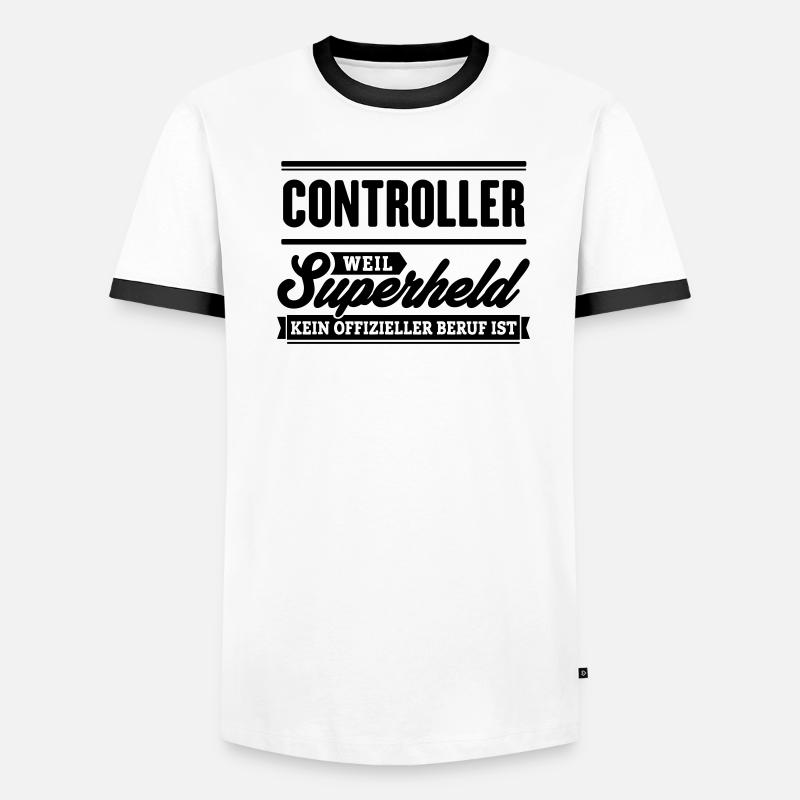 Superheld Controller Männer Kontrast-T-Shirt
