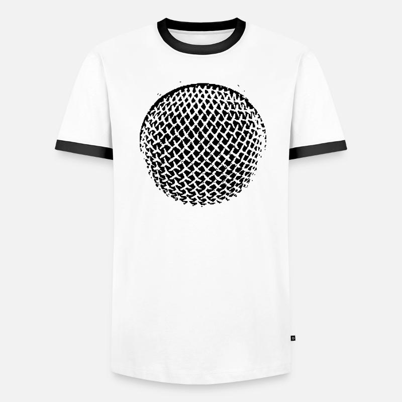 mikrofon Männer Kontrast-T-Shirt
