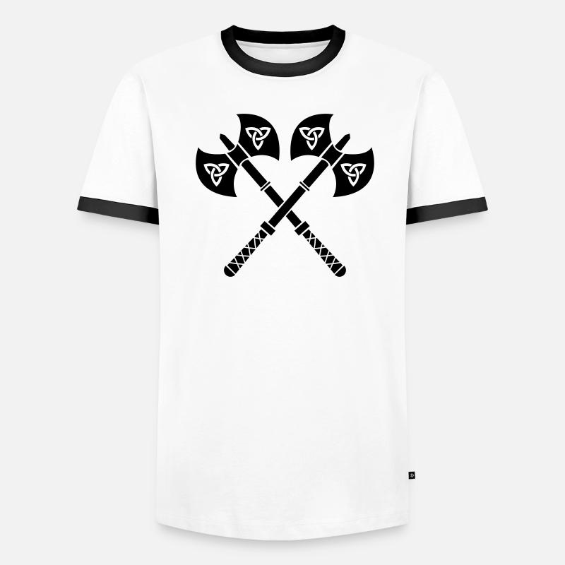 wikinger_aexte_01 Männer Kontrast-T-Shirt