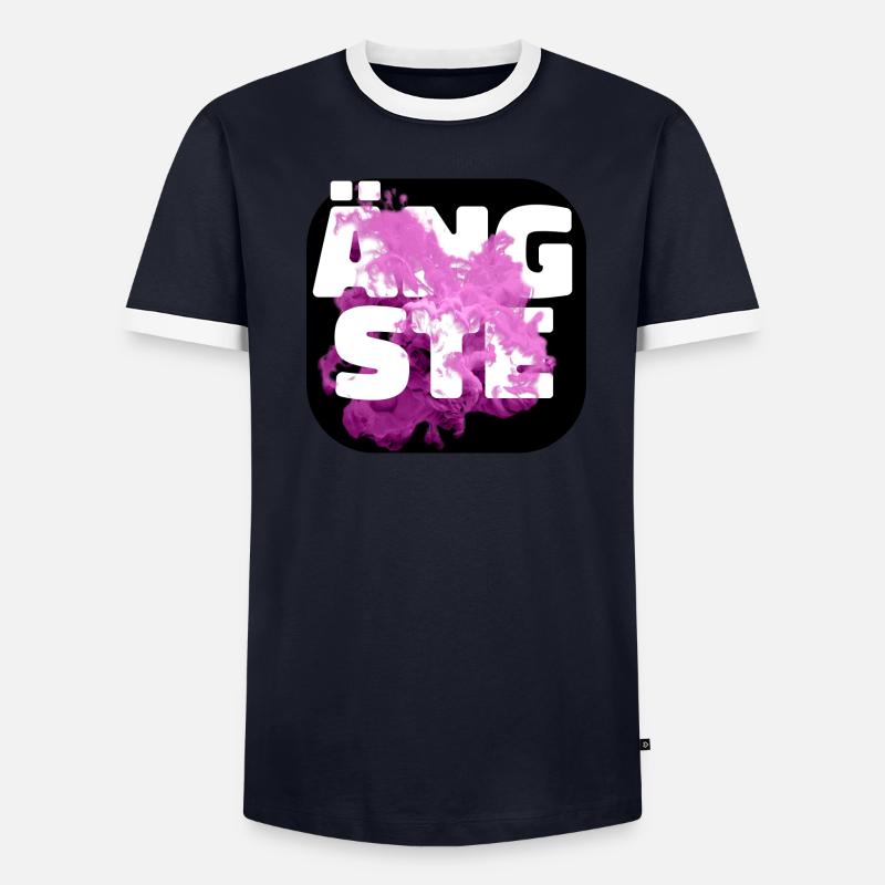 Ängste pink Männer Kontrast-T-Shirt