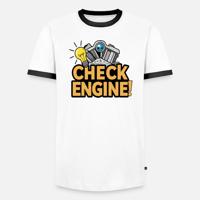 Check Engine Men's Ringer Shirt