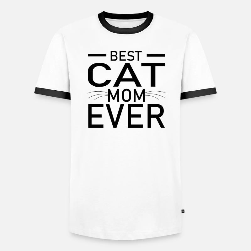 Chat Katze T-shirt contrasté Homme
