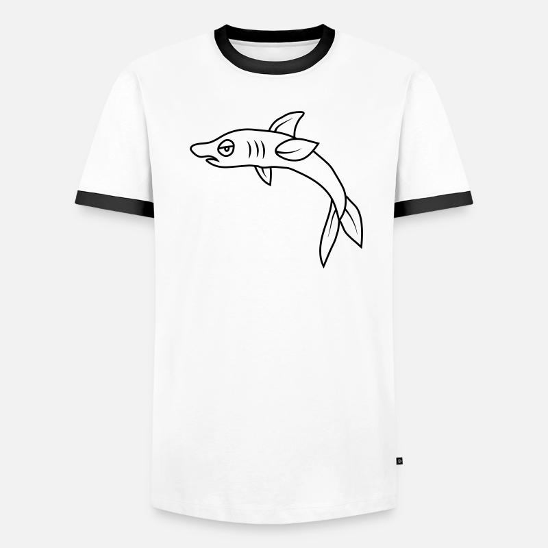 Bored Angry Fish Men's Ringer Shirt
