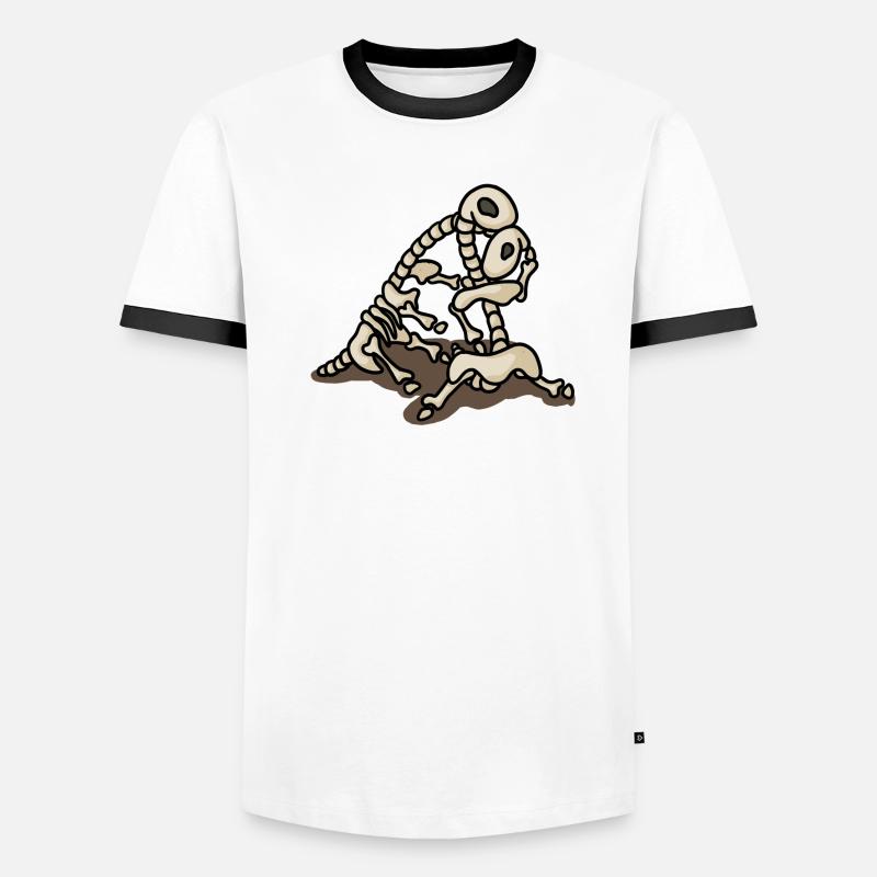 Fossiles de Hugamino, Dino, Dinosaure mignon T-shirt contrasté Homme