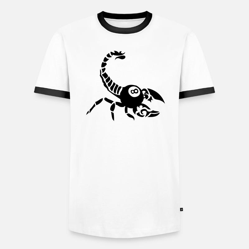 billard scorpion boule noire 8 T-shirt contrasté Homme
