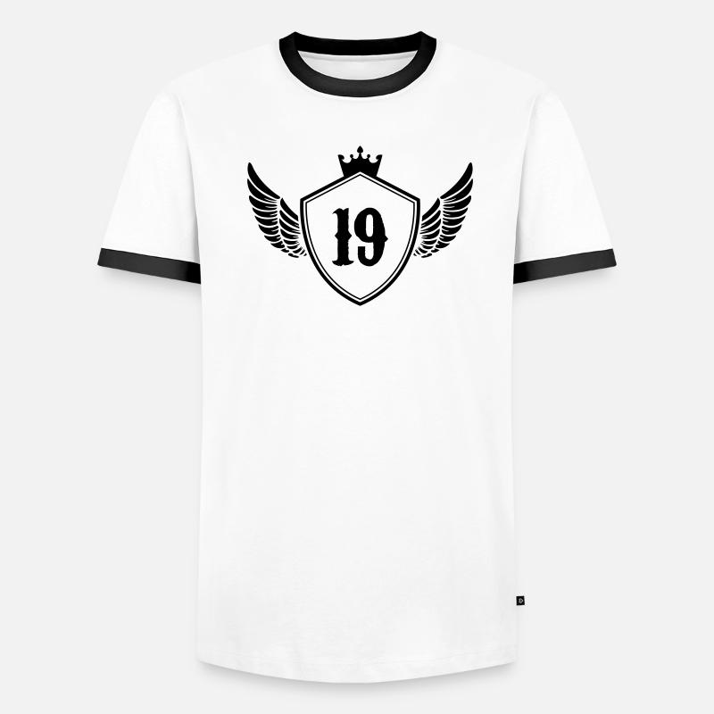 wappen 19 Männer Kontrast-T-Shirt
