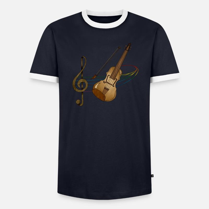 Violon T-shirt contrasté Homme