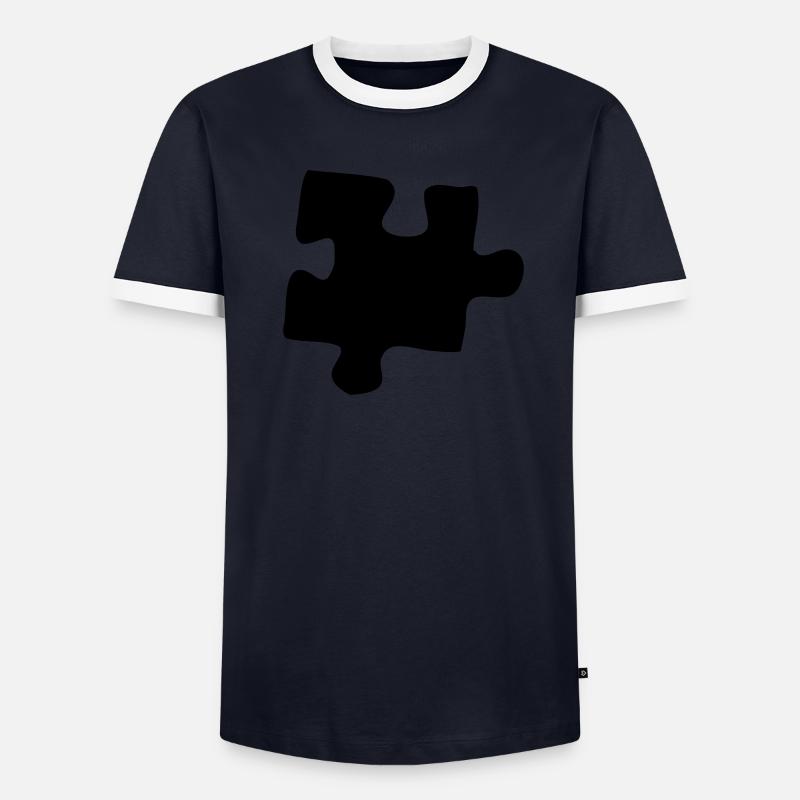 puzzle Männer Kontrast-T-Shirt