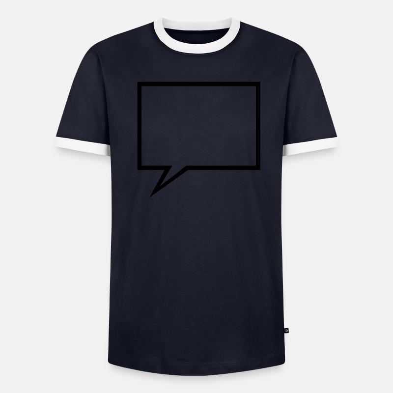 droit bulle T-shirt contrasté Homme